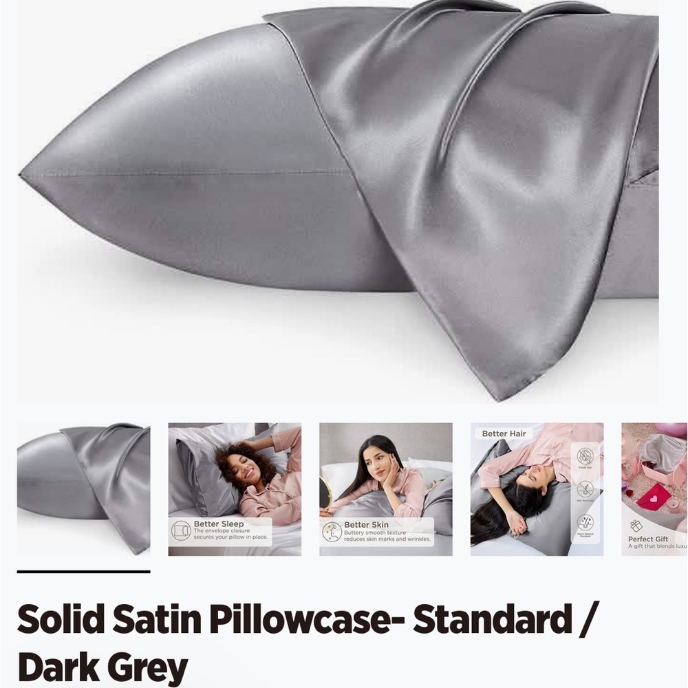 Bedsure Get Cozy - Satin Pillowcase